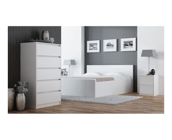 Top E Shop Topeshop K2 BIEL nightstand/bedside table 2 drawer(s) White