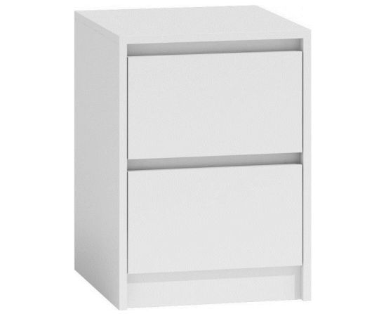 Top E Shop Topeshop K2 BIEL nightstand/bedside table 2 drawer(s) White