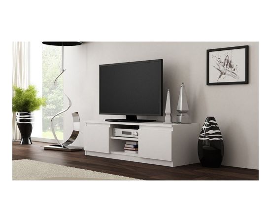 Top E Shop Topeshop RTV120 BIEL TV stand/entertainment centre 2 shelves