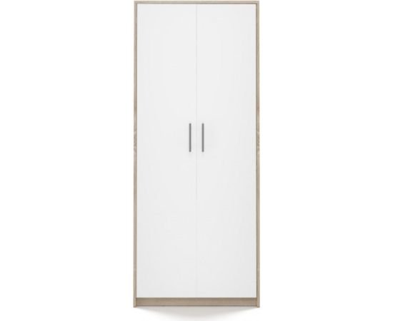 Top E Shop Filing cabinet OLIV 2D 74x35x180 cm, Sonoma/White