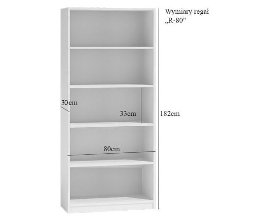 Top E Shop Topeshop R80 SONOMA office bookcase