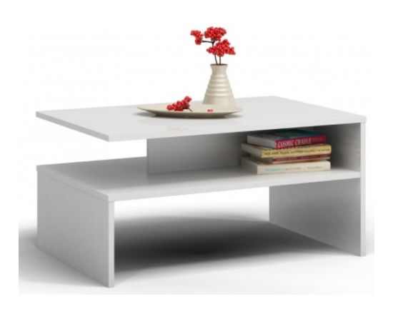 Top E Shop Topeshop ŁAWA BOSTON BIEL coffee/side/end table Coffee table Free-form shape 2 leg(s)