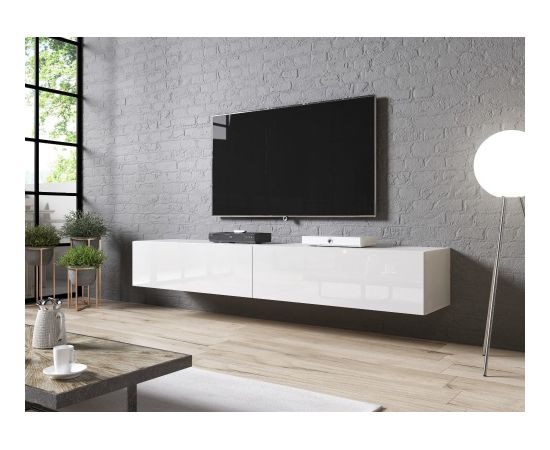 Cama Meble Cama TV stand SLIDE 200 white gloss