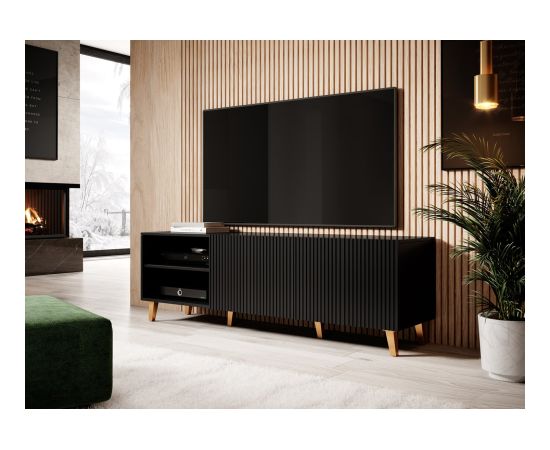 Cama Meble Cama RTV cabinet PAFOS 150x42x52 Black matt