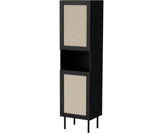 Cama Meble Cabinet JUTA 50x39.5x190 black + linol calabria