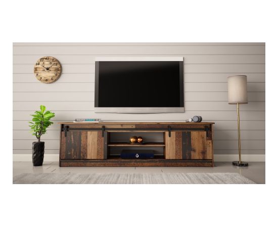 Cama Meble RTV GRANERO 200x56.7x35 old wood cabinet