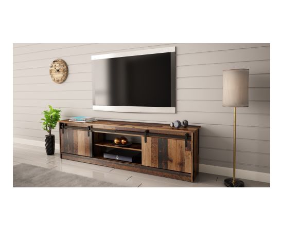 Cama Meble RTV GRANERO 200x56.7x35 old wood cabinet