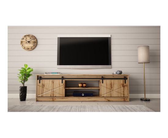 Cama Meble RTV GRANERO cabinet 200x56.7x35 oak wotan