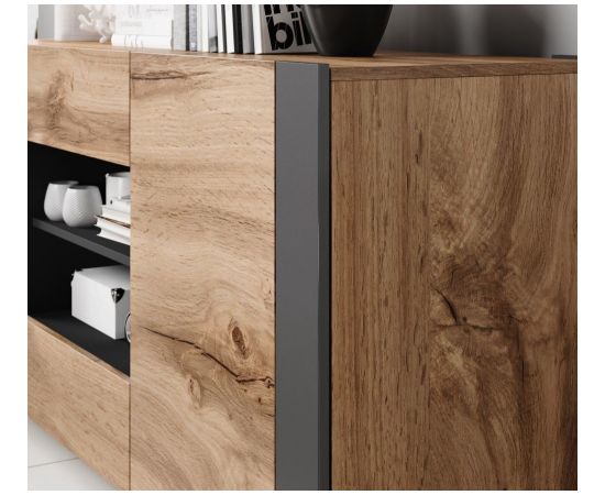 Cama Meble Cama chest of drawers WOOD wotan oak/antracite