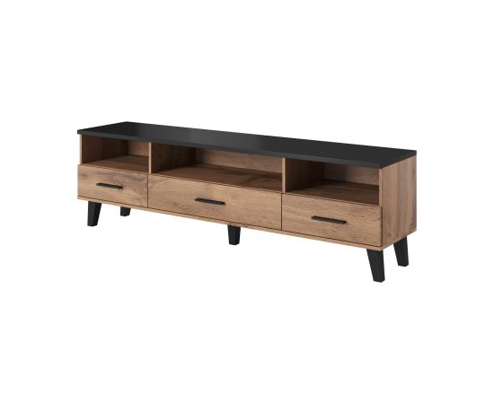 Cama Meble Cama RTV stand LOTTA 180cm wotan oak + mat black