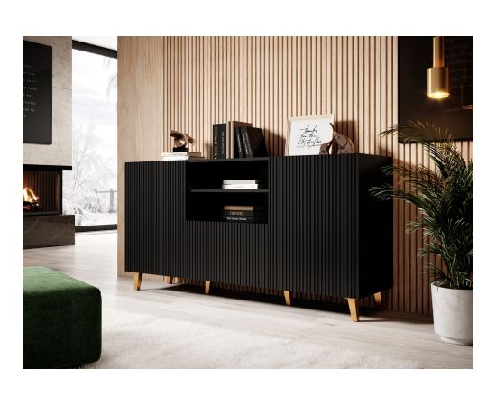 Cama Meble Cama Commode PAFOS 150x42x82 Black matt