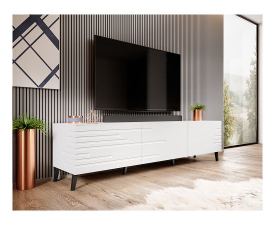 Cama Meble Cama RTV NOVA cabinet 186x40x48 white matt