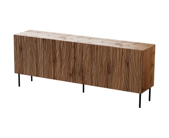 Cama Meble JUNGLE chest of drawers 190x40.5x74.5 oak wotan + black legs