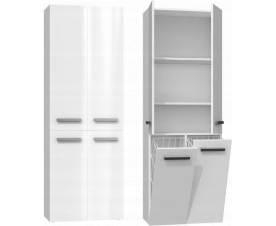 Top E Shop Topeshop NEL 2K DD BPOŁ bathroom storage cabinet White