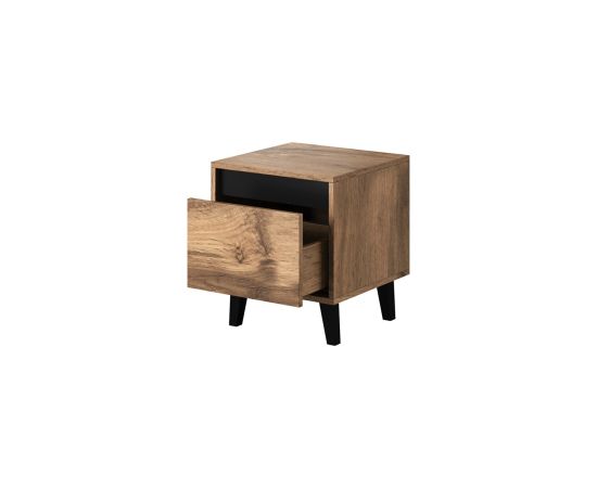 Cama Meble NORD bedside table 2 pcs. 40x38x45 cm oak wotan/anthracite