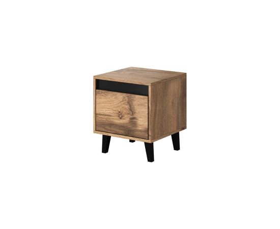 Cama Meble NORD bedside table 2 pcs. 40x38x45 cm oak wotan/anthracite