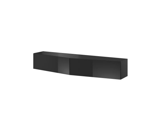 Cama Meble Cama TV stand VIGO SLANT 180cm (2x90) black/black gloss