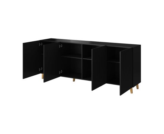 Cama Meble Cama Commode PAFOS 200x42x82 Black matt