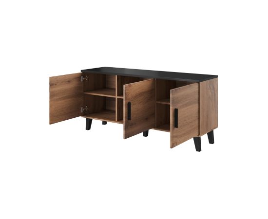 Cama Meble Cama sideboard LOTTA 150 3D wotan oak + mat black