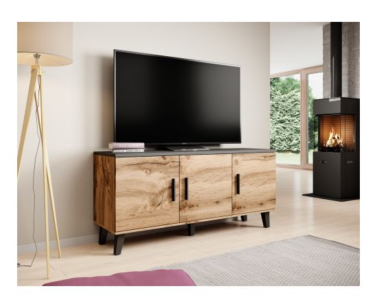 Cama Meble Cama sideboard LOTTA 150 3D wotan oak + mat black