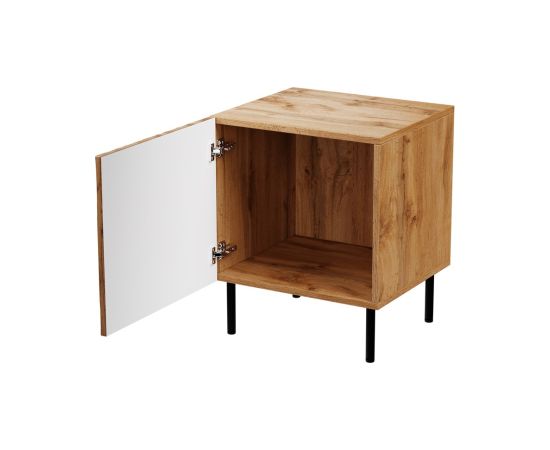 Cama Meble Bedside table 2 pcs. JUNGLE 53.5x40.5x44 oak wotant + black legs