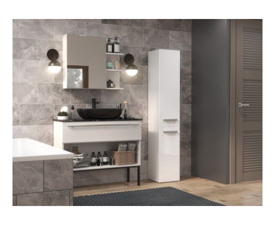 Top E Shop Bathroom cabinet NEL IV 31x30x174 cm, white, glossy