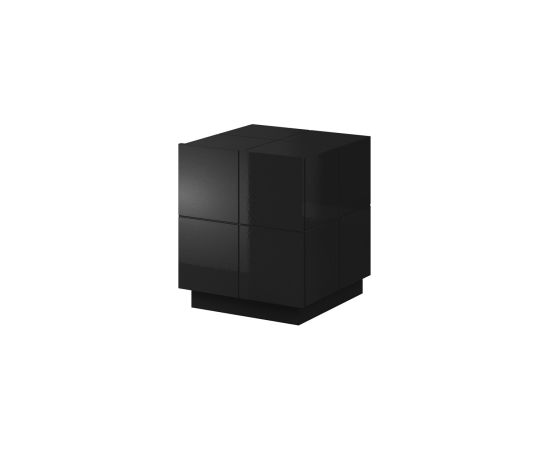 Cama Meble Cama bedside table REJA black gloss/black gloss