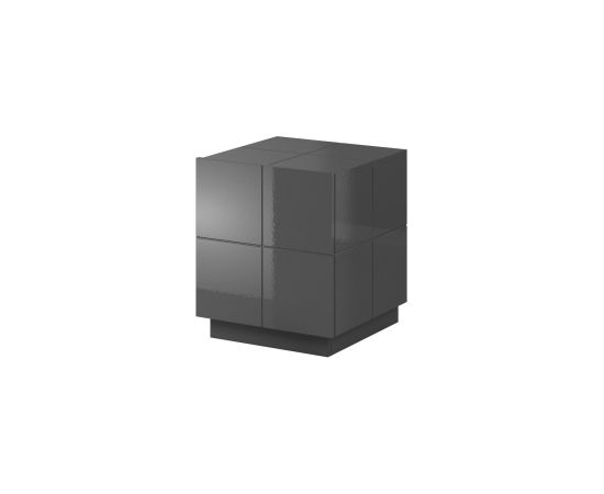 Cama Meble Cama bedside table REJA graphite grey gloss/graphite grey gloss