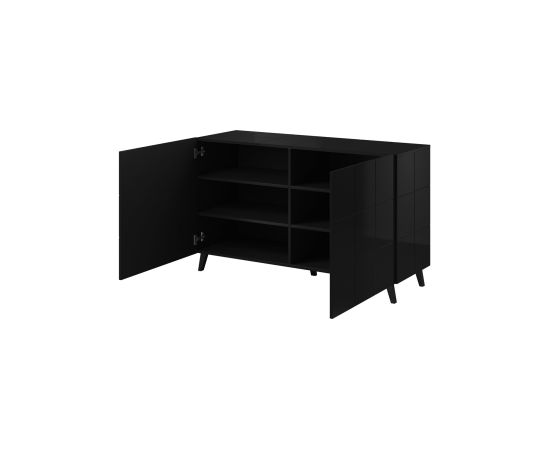 Cama Meble Cama sideboard 2D REJA black gloss/black gloss