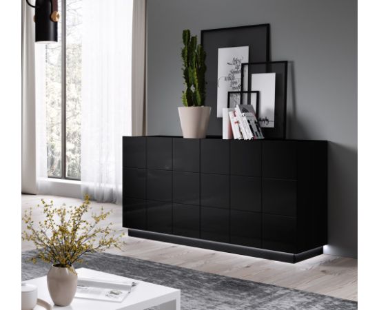 Cama Meble Cama sideboard 2D REJA black gloss/black gloss