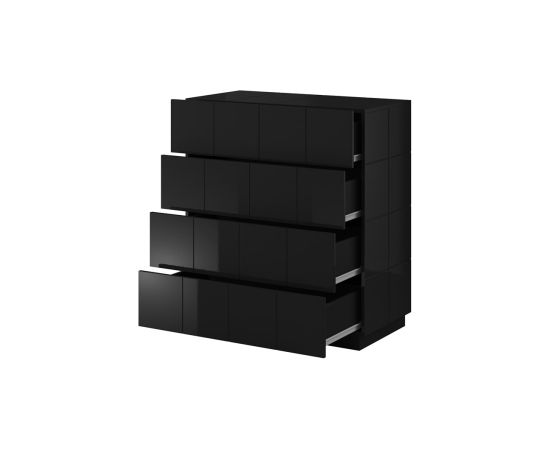 Cama Meble Cama chest of drawers 4D REJA black gloss/black gloss