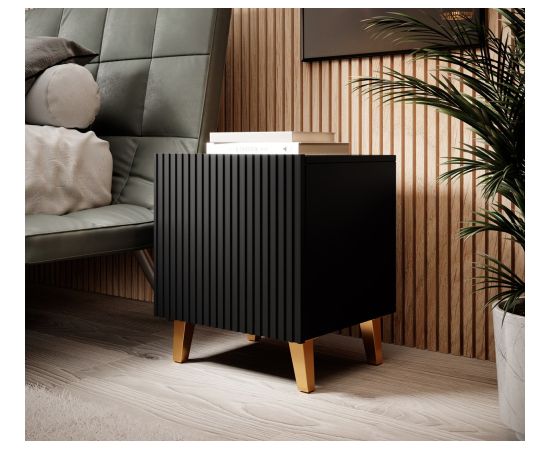 Cama Meble PAFOS bedside table 2 pcs. 45x40x51 cm matte black