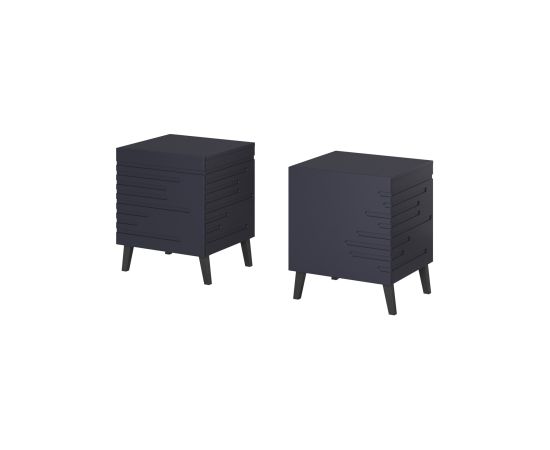 Cama Meble Bedside table NOVA 44x40x52 navy blue matt