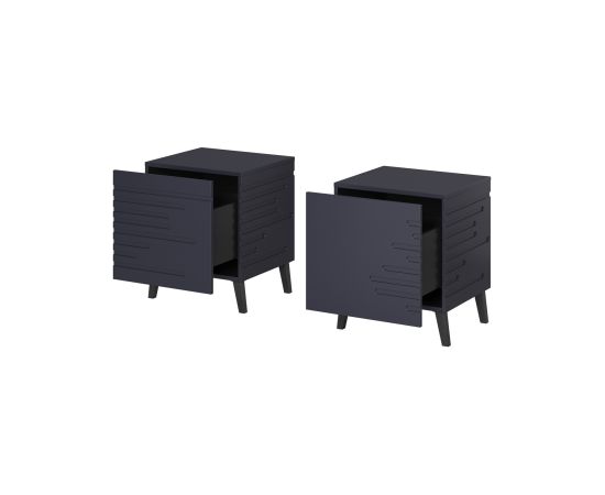 Cama Meble Bedside table NOVA 44x40x52 navy blue matt