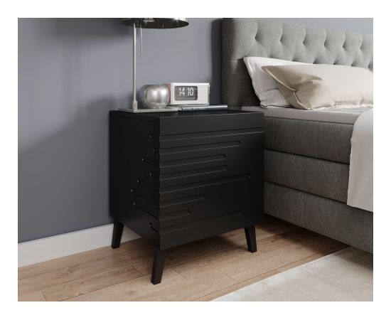 Cama Meble Cama bedside cabinet NOVA 44x40x52 mat black