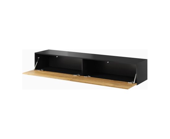 Cama Meble Cama TV Stand VIGO '180' 30/180/40 black/wotan oak