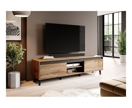 Cama Meble Cama TV stand NORD II 170cm wotan/antracite