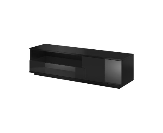 Cama Meble Cama TV cabinet MUZA 138/40/41 black/black gloss