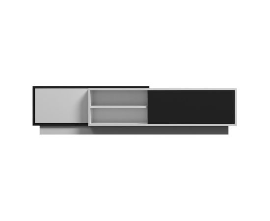 Cama Meble Cama TV cabinet SIGMA1 180 white/black gloss