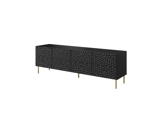 Cama Meble RTV HOLE cabinet 190x40.5x59.5 cm matte black