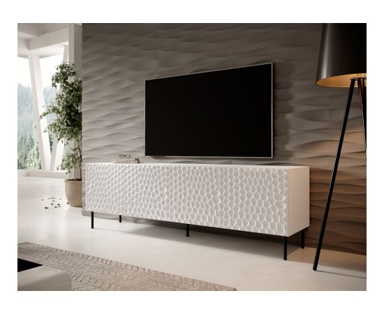 Cama Meble RTV HOLE cabinet 190x40.5x59.5 cm white matt