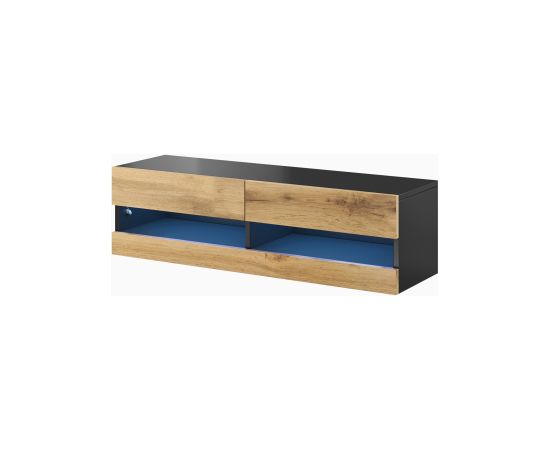 Cama Meble Cama TV stand VIGO NEW 30/140/40 black/wotan oak