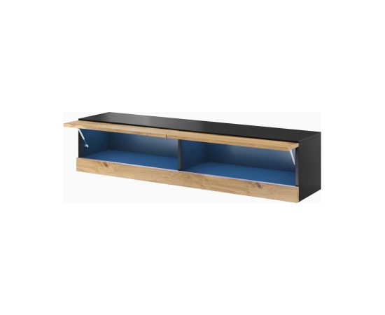 Cama Meble Cama TV stand VIGO NEW 180 30/180/40 black/wotan oak