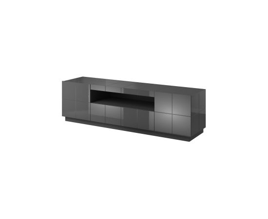 Cama Meble Cama TV stand REJA graphite grey gloss/graphite grey gloss