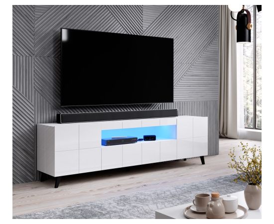 Cama Meble Cama TV stand REJA white gloss/white gloss