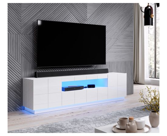 Cama Meble Cama TV stand REJA white gloss/white gloss