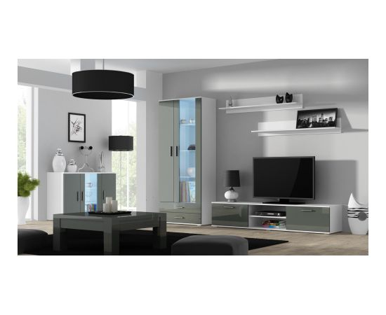 Cama Meble Cama TV stand SOHO 180 white/grey gloss