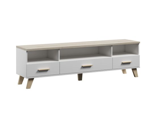 Cama Meble Cama RTV stand LOTTA 180cm white + sonoma oak