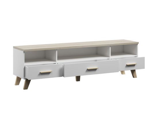 Cama Meble Cama RTV stand LOTTA 180cm white + sonoma oak