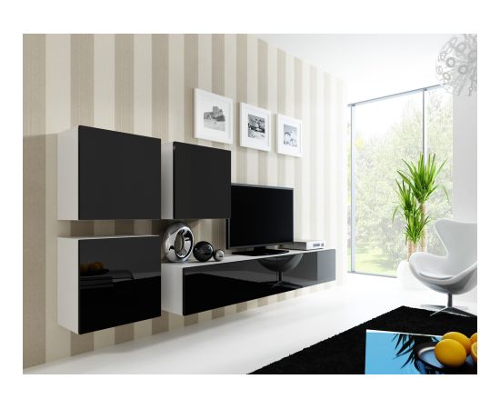 Cama Meble Cama Square cabinet VIGO 50/50/30 white/black gloss